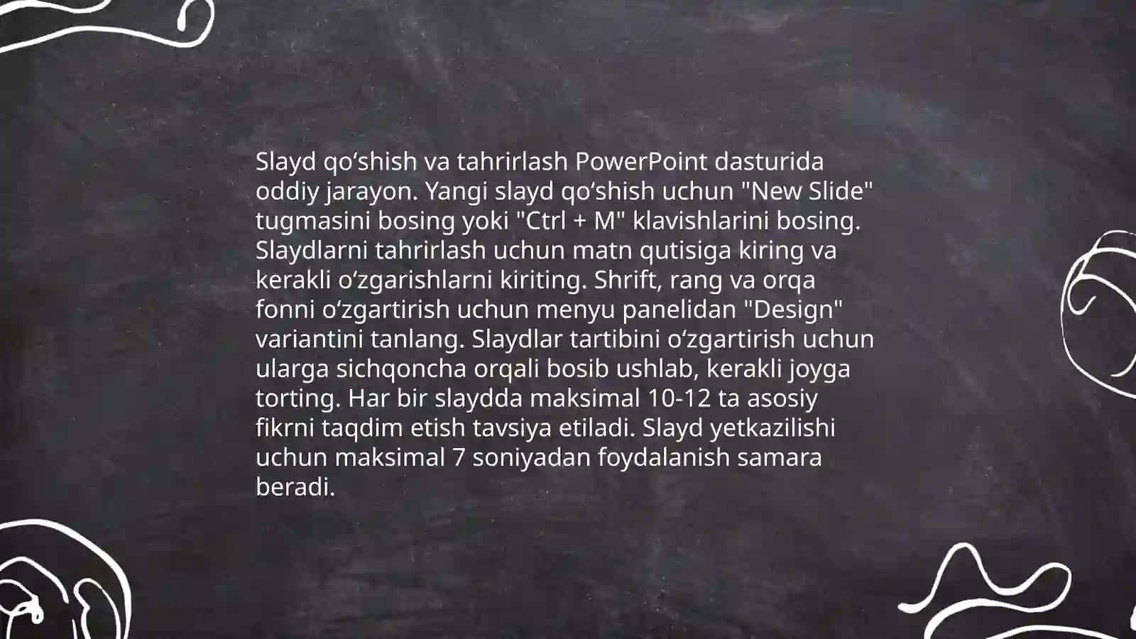 Ms Power Pointda oʻrgatuvchi interaktiv taqdimotlar yaratish 4