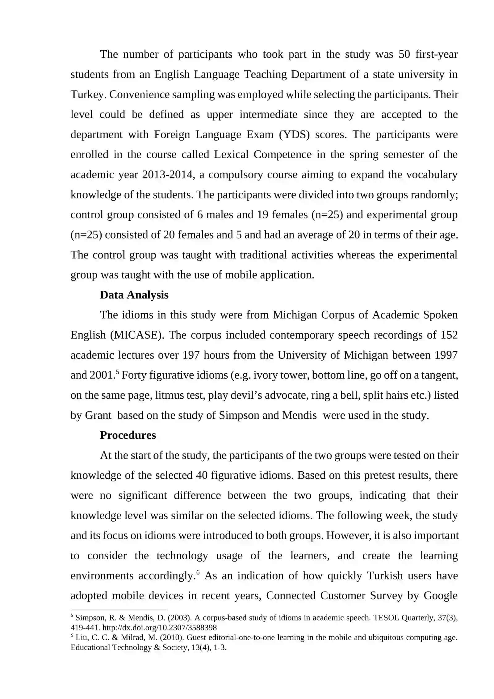 EFFECTIVENESS OF MOBILE APPLICATIONS IN VOCABULARY TEACHING 4