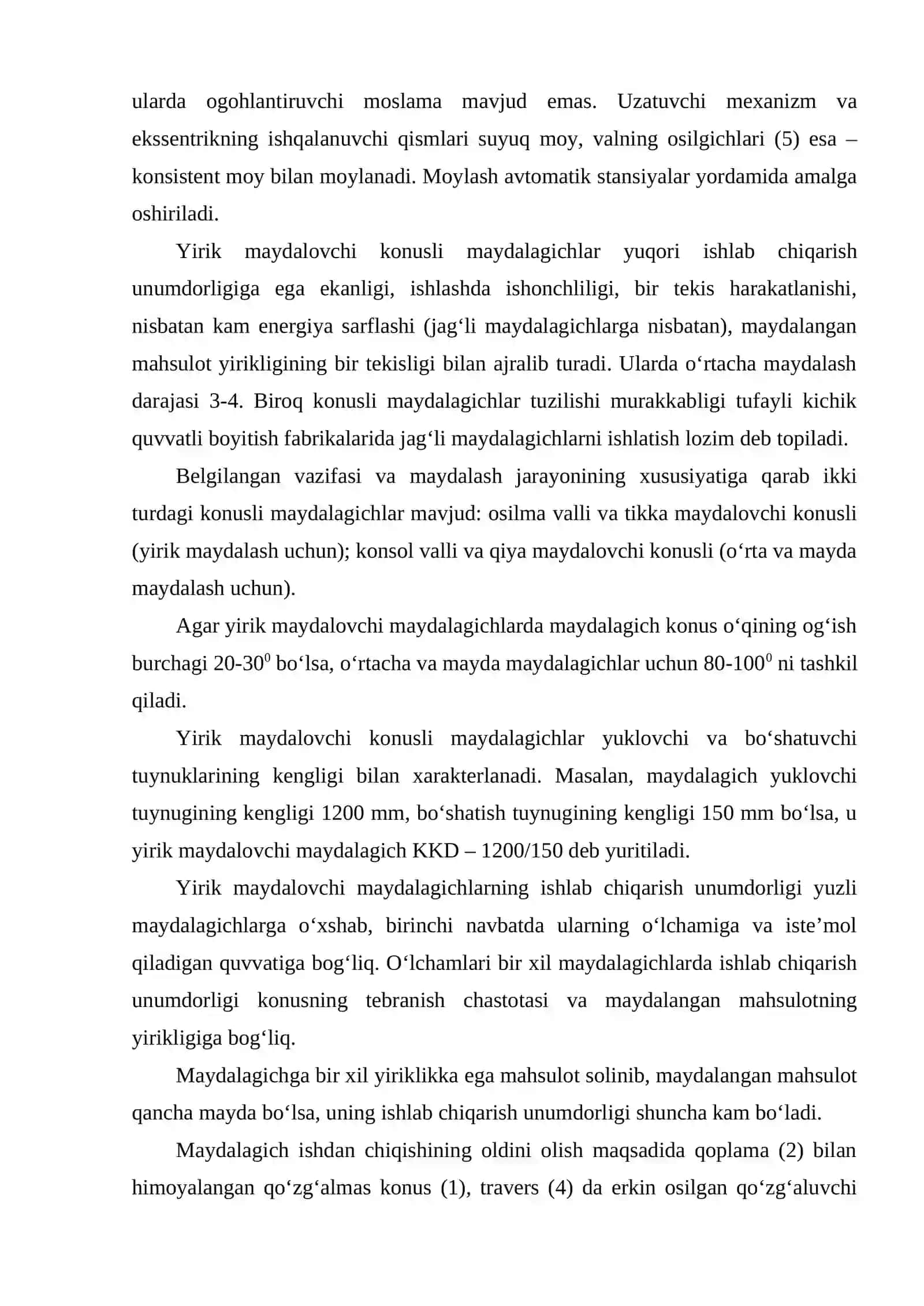 Yirik maydalovchlar 4