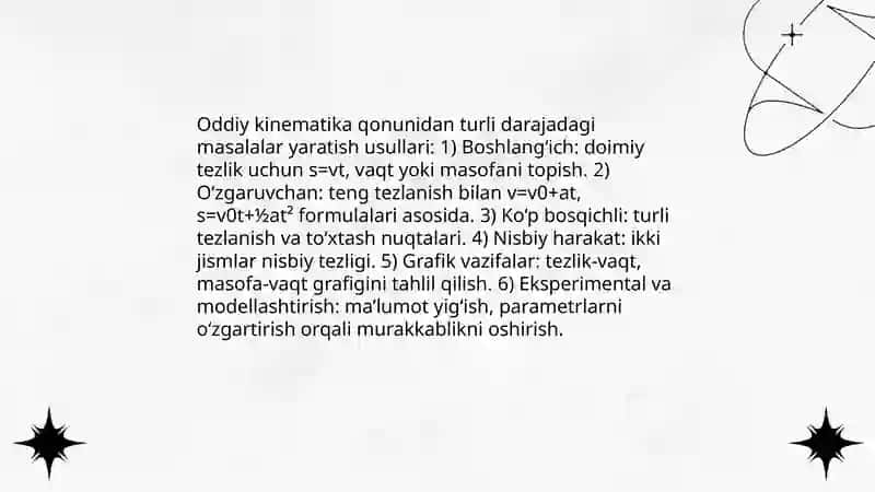 Fizik masala tuzish san’ati 4