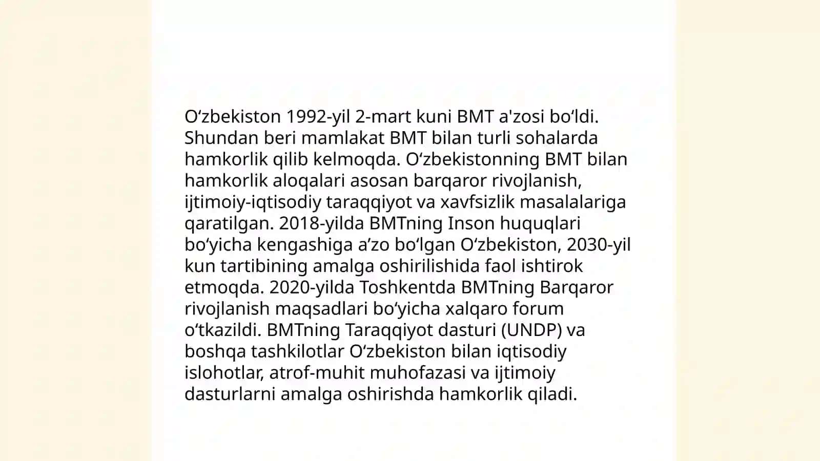 Özbekiston va Jahon hamjamiyati 4