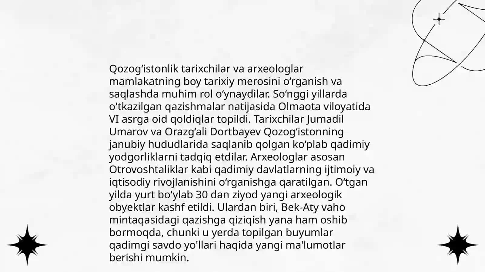 Õrta Osiyolik arxeologlar haqida biografik malumotlar tõplash 4
