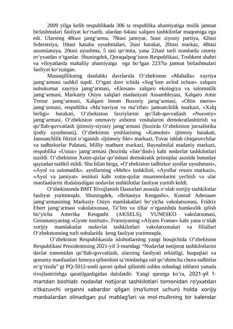 O‘ZBEKISTONDA DEMOKRATIK, FUQAROLIK JAMIYATI ASOSLARINING SHAKLLANISHI 4