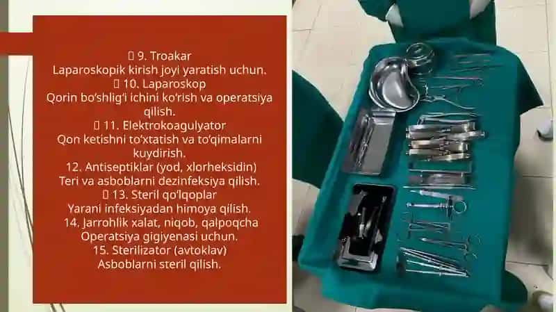 XIRURGIYA VA REANIMATSIYA BO’LIMLARI ASOSIY JIHOZ VA ANJOMLARI.BEMORLARDA YOTOQ YARALARINGING OLDINI OLISH 4