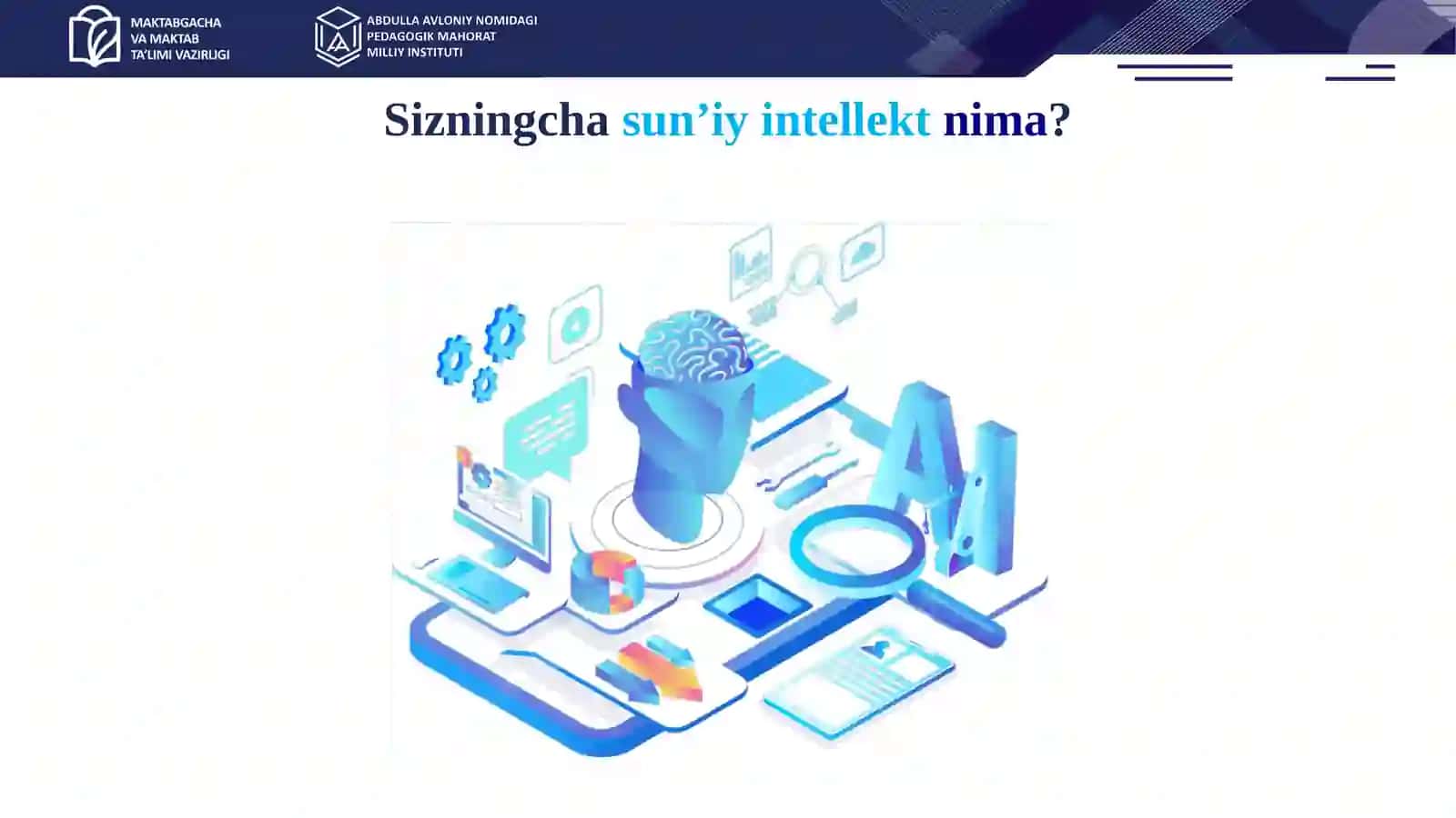 SUN’IY INTELLEKT TEXNOLOGIYALARI 4