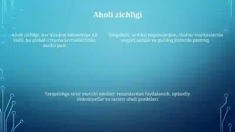 Kanada Aholisi Haqida Taqdimot 4
