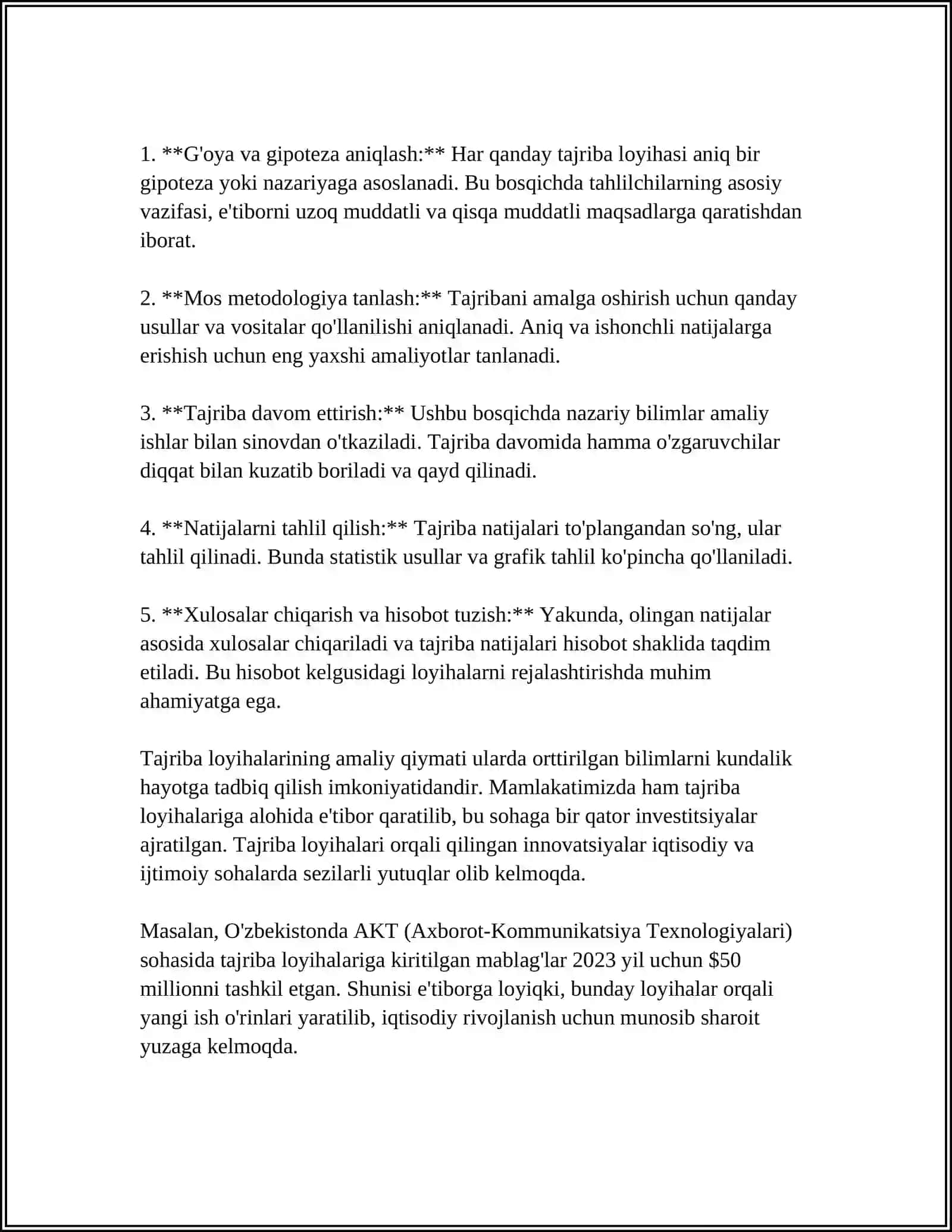 TADQIQOTNI LOYIHALASH BOSQICHLARI 4