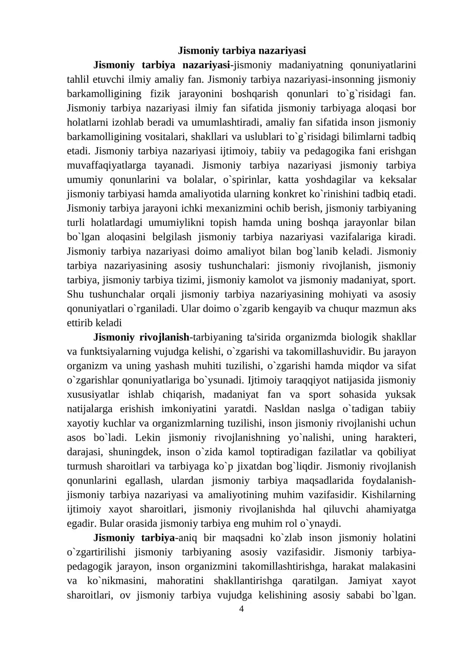 Jismoniy tarbiyaning asosiy tushunchalari 4
