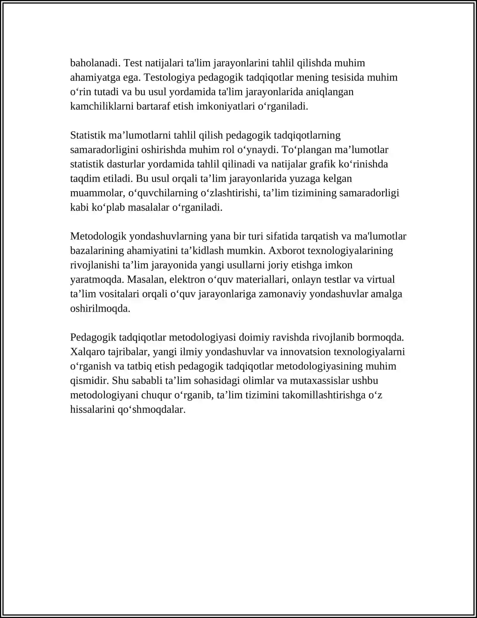 Pedagogik tadqiqotlar metodologiyasi 4
