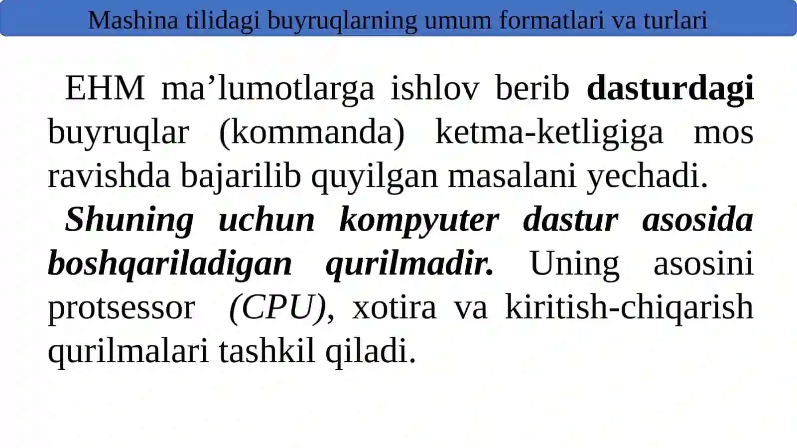 Buyruqlar tizimi arxitekturasi 4