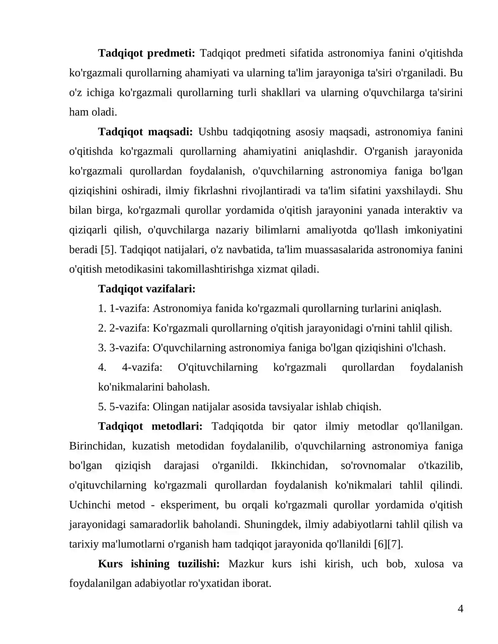 Astranomiya fanini oʻqitishda koʻrgazmali qurollarning ahamiyati 4