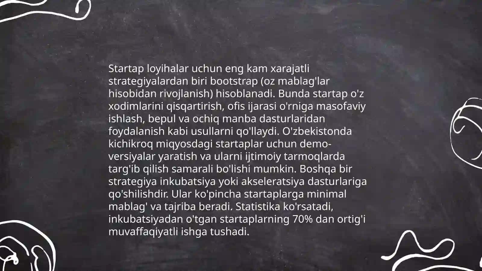 Inovatsion start up loyiha haqida taqdimot 4