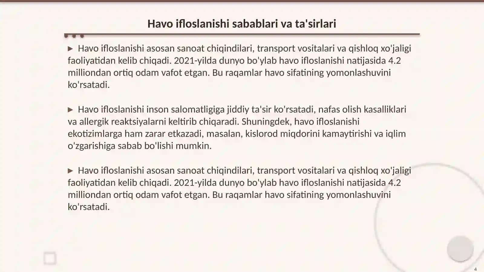 Atrof-muhit ifloslanish turlari 4
