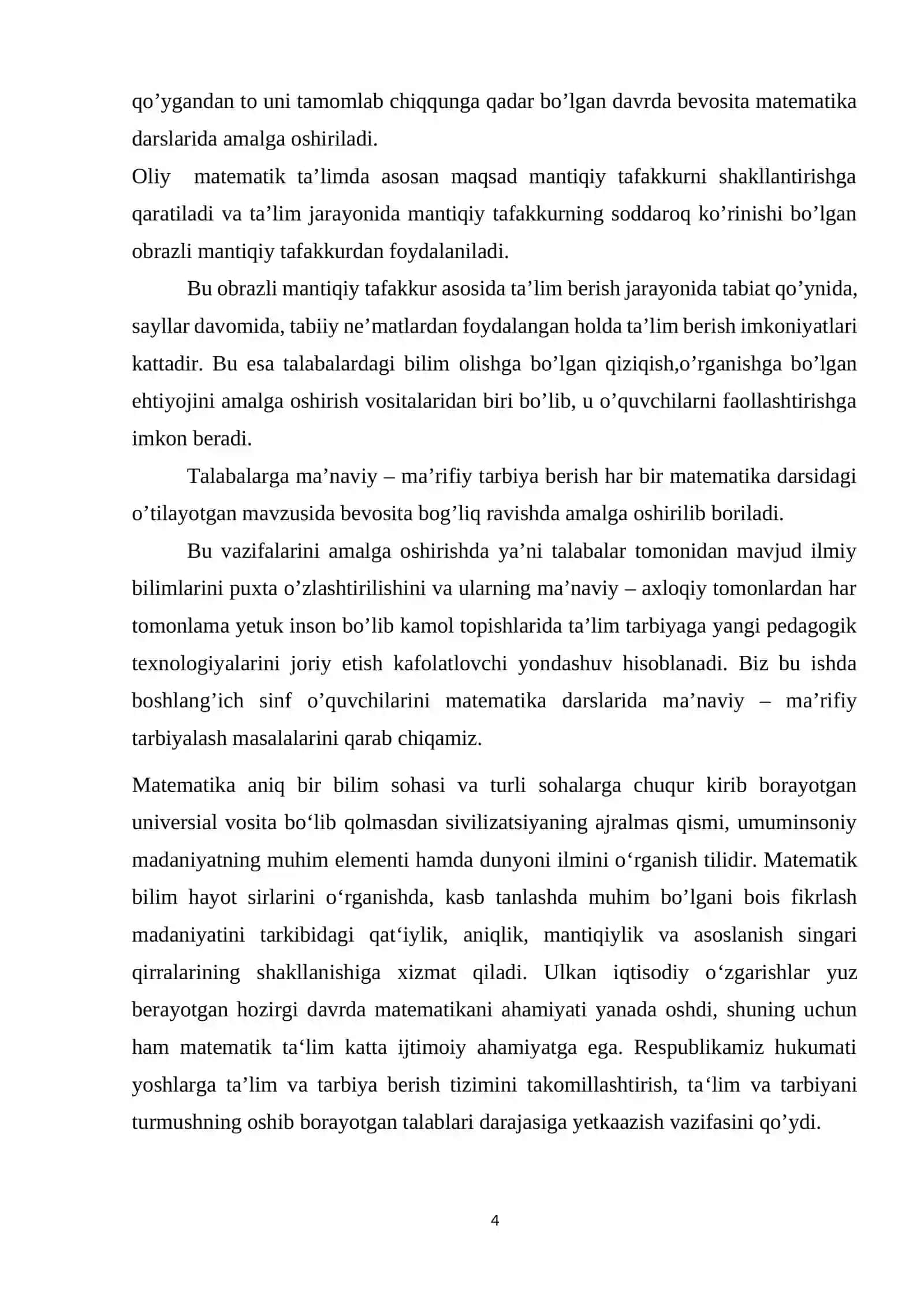 Differensial hisobning ba'zi bir tadbiqlari 4
