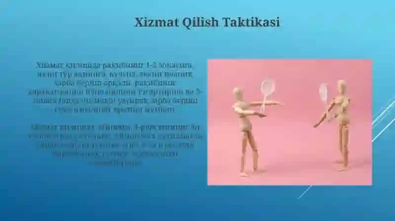 Badminton o‘yin taktikasi tavsifi va bo‘limlari 4