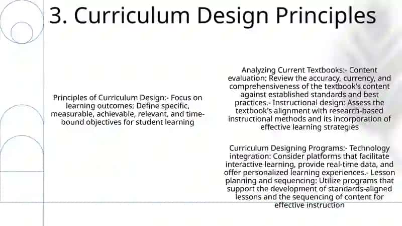 Analyzing Current Textbooks And Curriculum Designing Programs 4