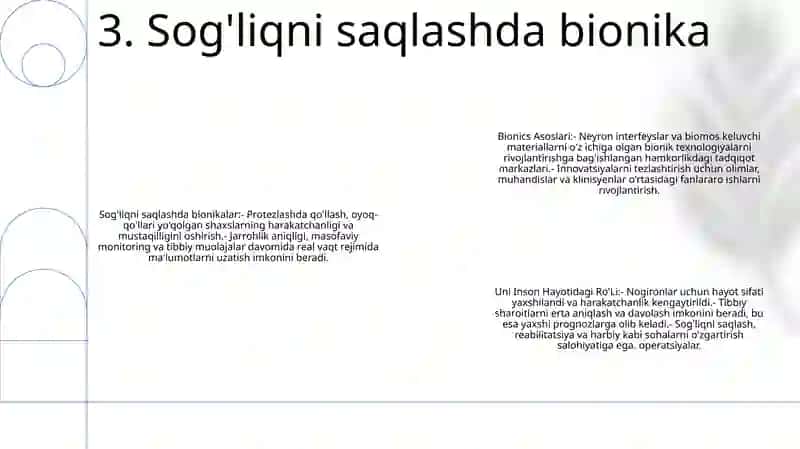 Bionika Asoslari Va Uni Inson Hayotidagi Ro'Li 4
