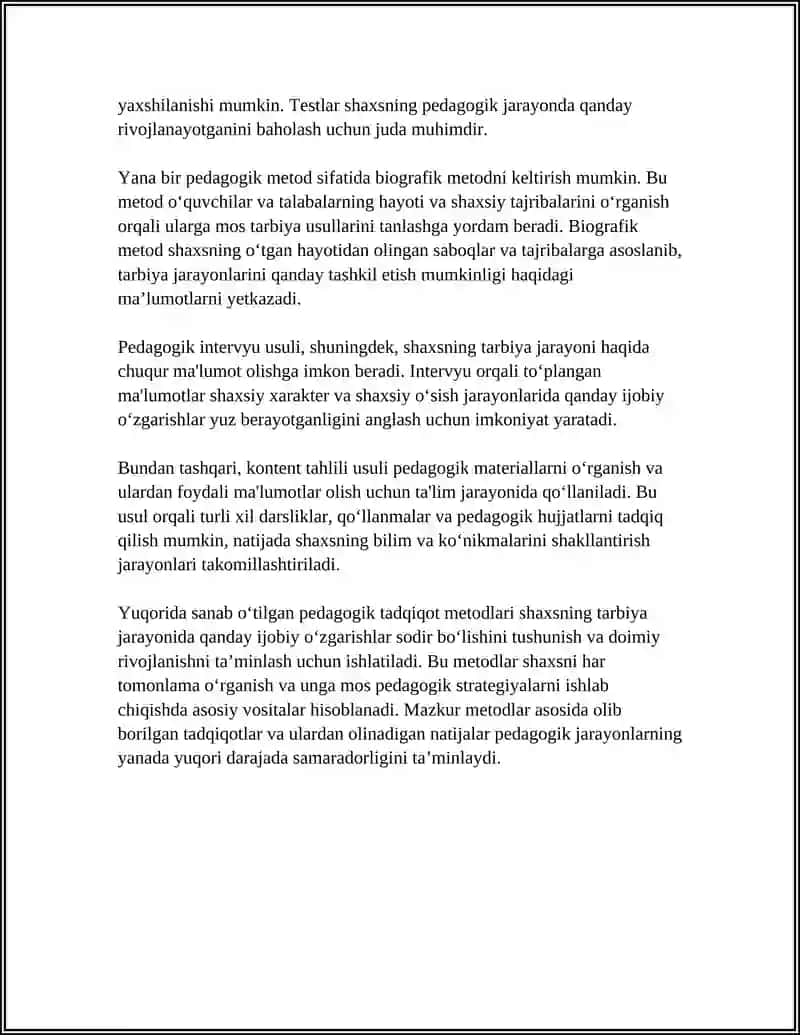 PEDAGOGIKA FANINING ILMIY TADQIQOT METODLARI 4