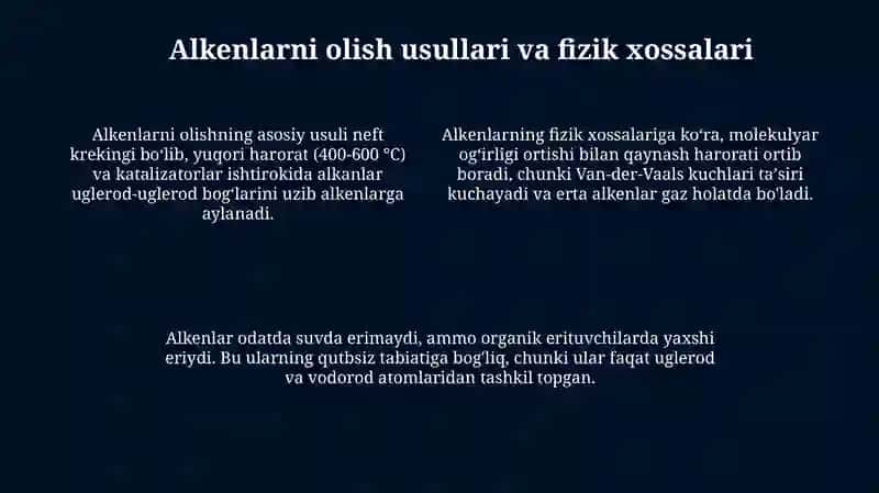 Alkenlar va ularni xalq xojaligida qolanilishi 4
