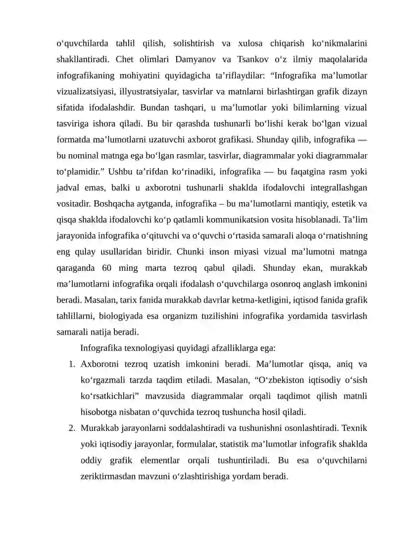 Infografikani yaratishga oid dasturiy taʼlimotlar 4