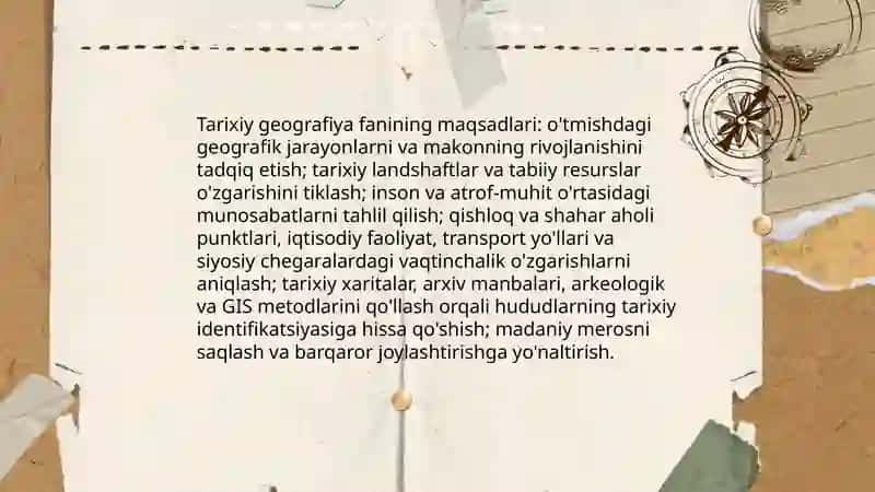 Tarixiy geografiya fanining taʼrifi va mavzusi 4