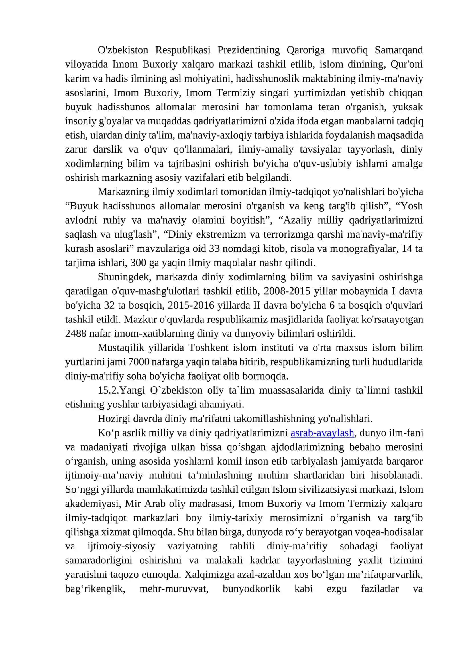 DUN’YOVIY VA DINIY BILIMLAR MUTANOSIBLIGINI TA’MINLASHNING AHAMIYATI 4