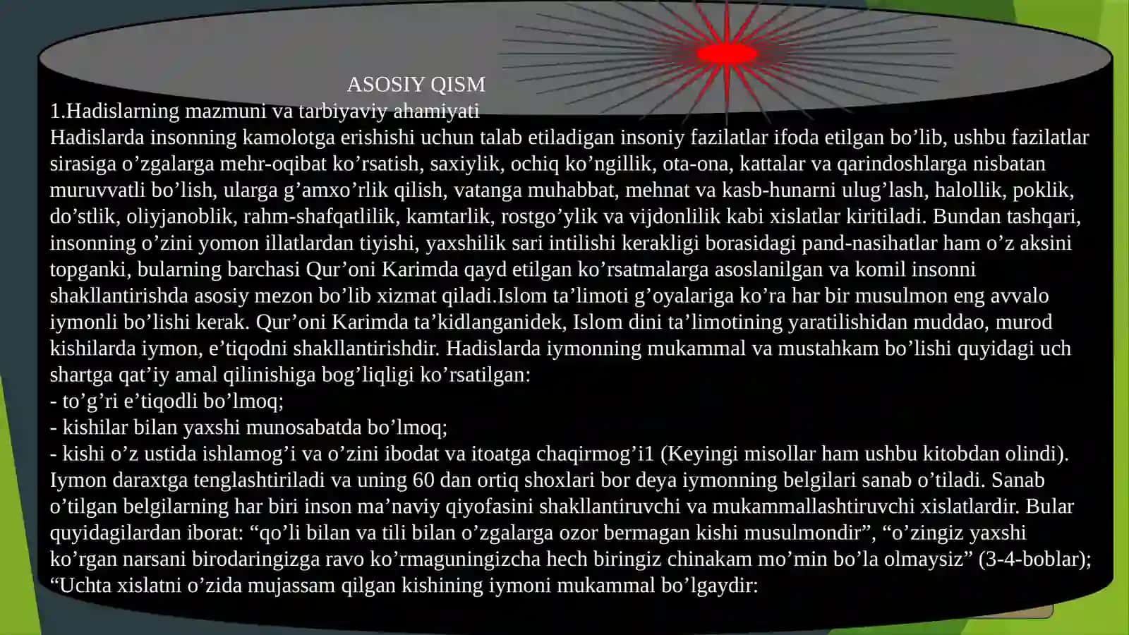 Hadis ilmi va uning tarbiyaviy ahamiyati 4