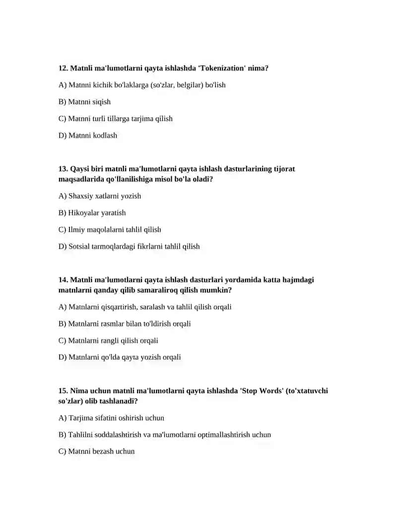 Matnli maʼlumotlarni qayta ishlash dasturlarining imkoniyatlari 4