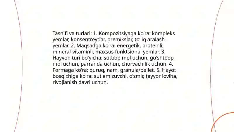 Omuxta yemlar togrisida umumiy tushunchalar 4