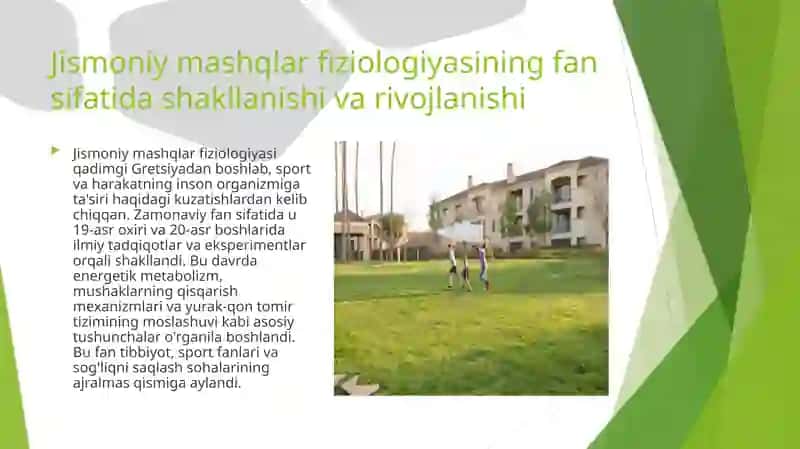 JISMONIY MASHQLAR FIZIOLOGIYASI FANINING RIVOJLANISHI 4