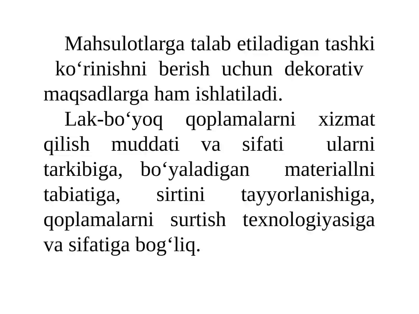 Lak-bo‘yoq qoplamalar 4
