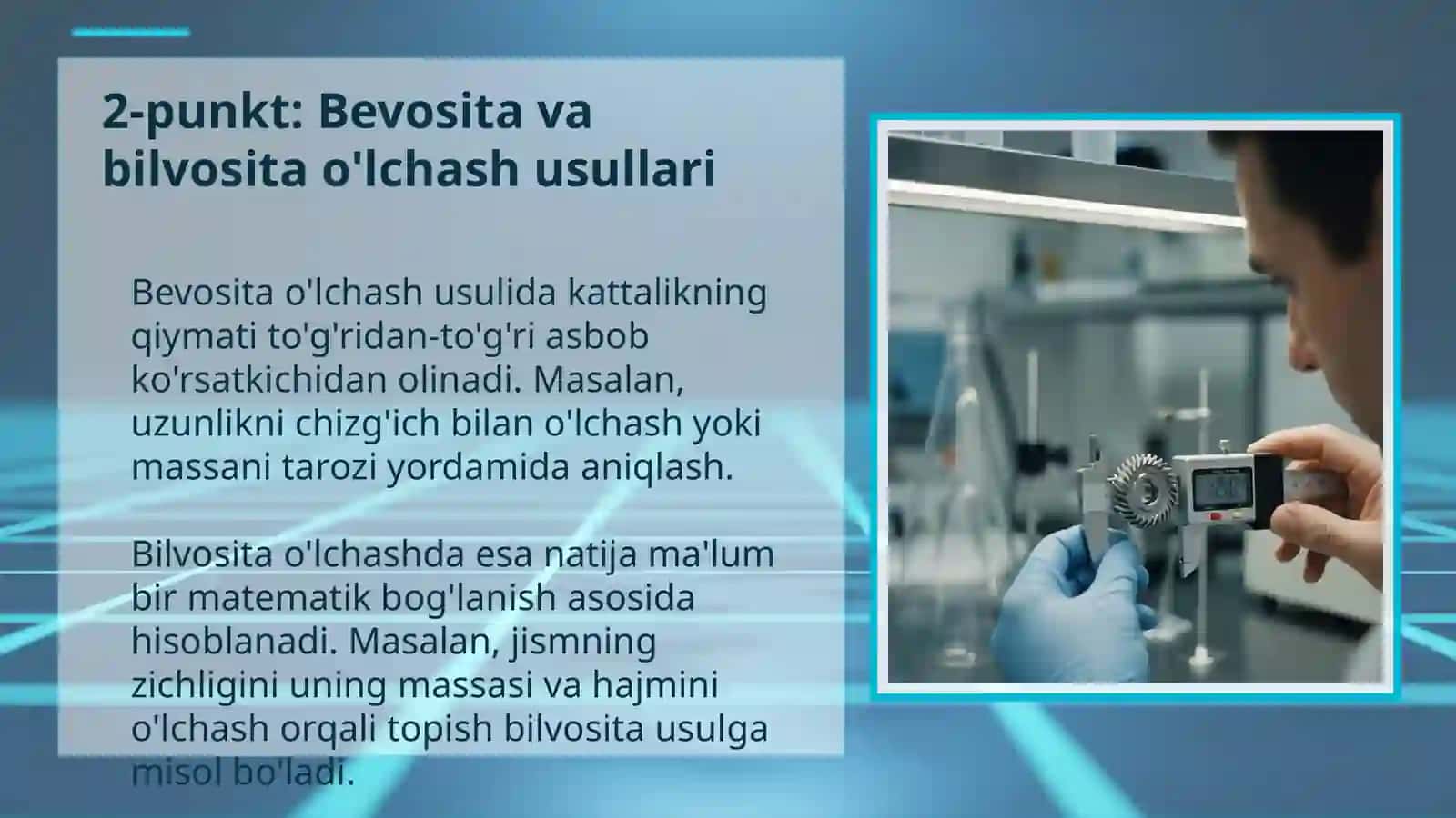 O'lchashlarning usullari va turlari: Kirish va Reja 4