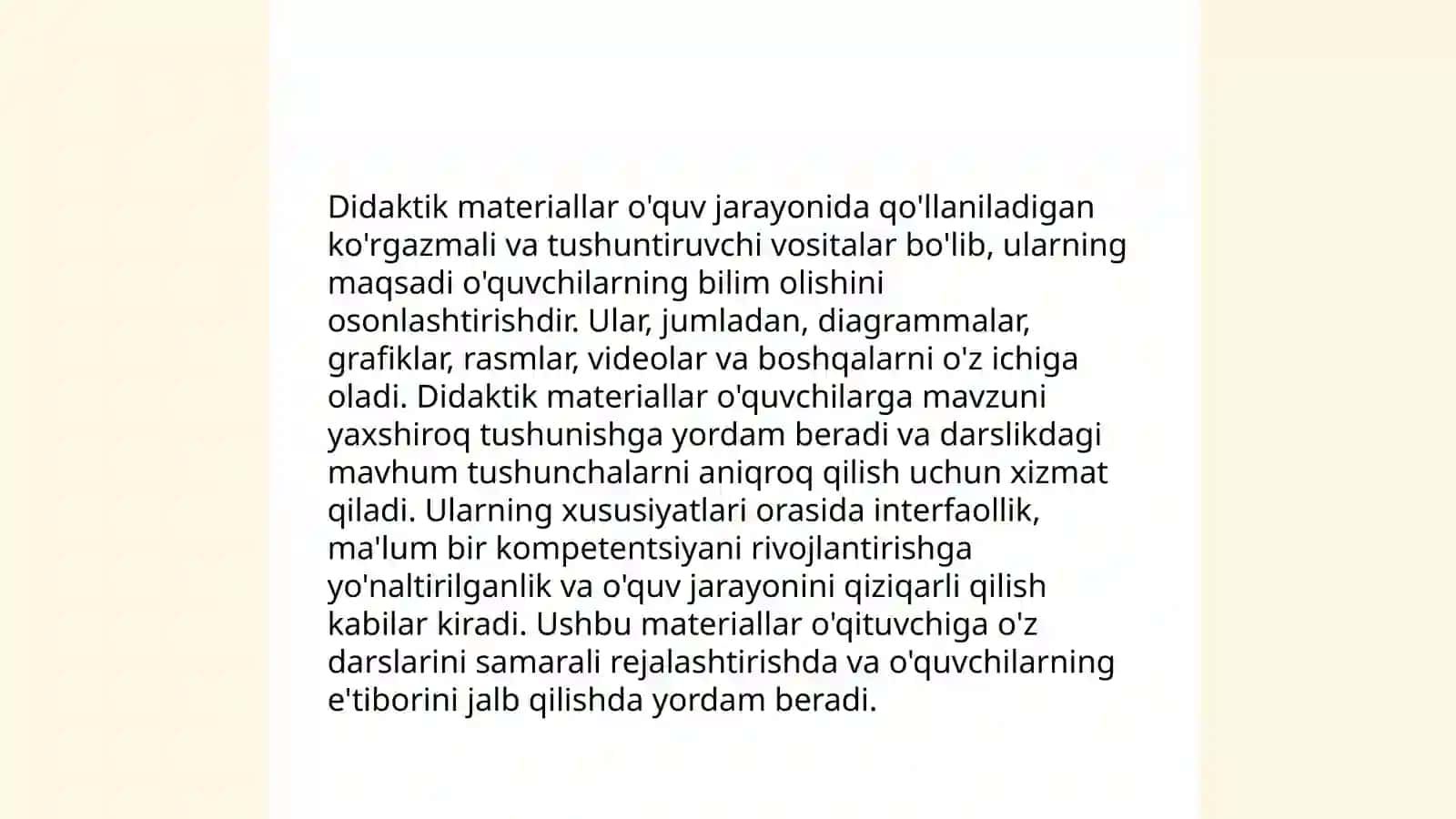 Kitobxonlik faoliyatini shakllantirishda didaktik materiallarning ahamiyatini tahlil qilish 4