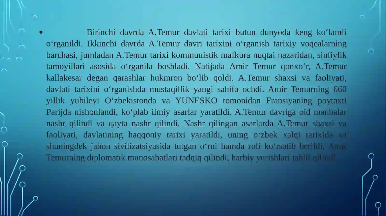 Amir Temur va temuriylar davrining mahalliy manbalari 4