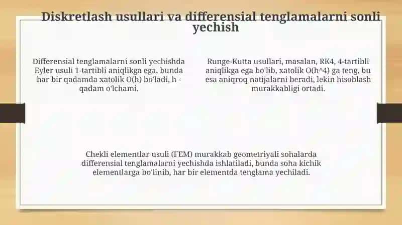 Sonliketma-ketliklar va fizik jarayonlarni modellashtirish 4