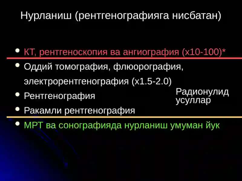 Нур ташхиси усуллари 4