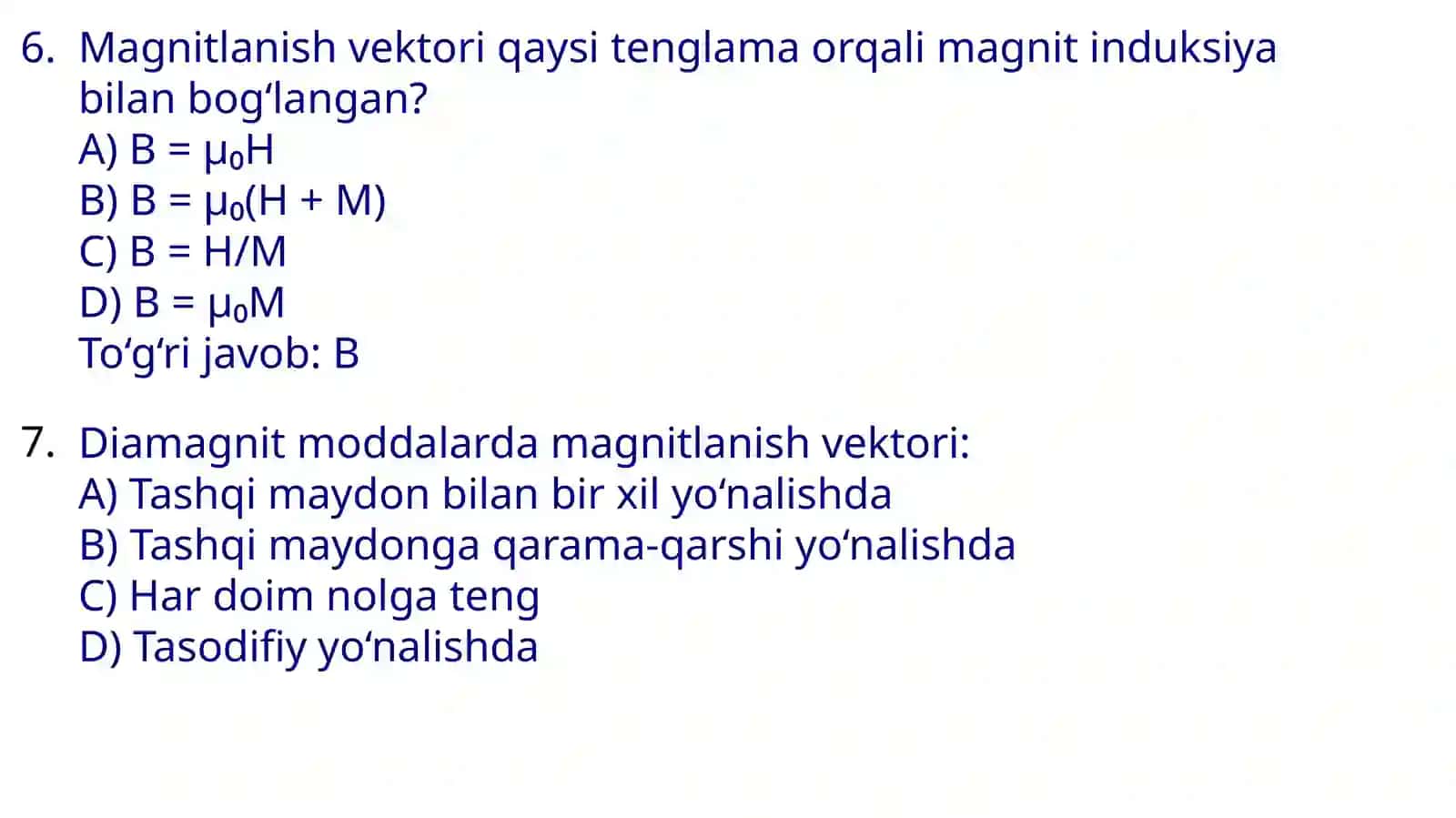 Elektrmaydon uchun Maksvell tenglamalari 4