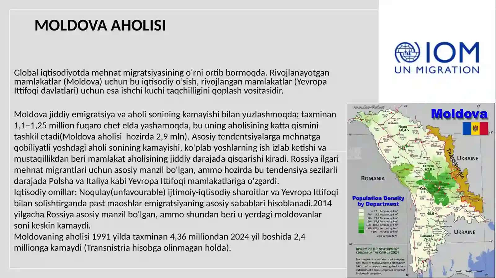 Moldova misolida ishchi kuchi migratsiyasi va migratsiya jarayonlaridagi muammolar tahlili 4