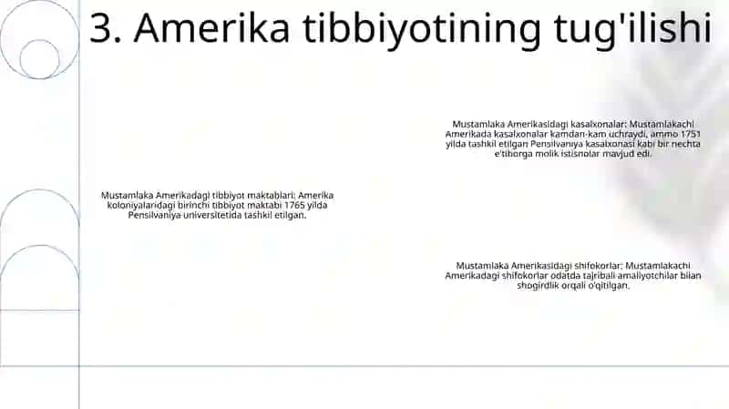 Amerikada Tibbiyotning Rivojlanishi 4
