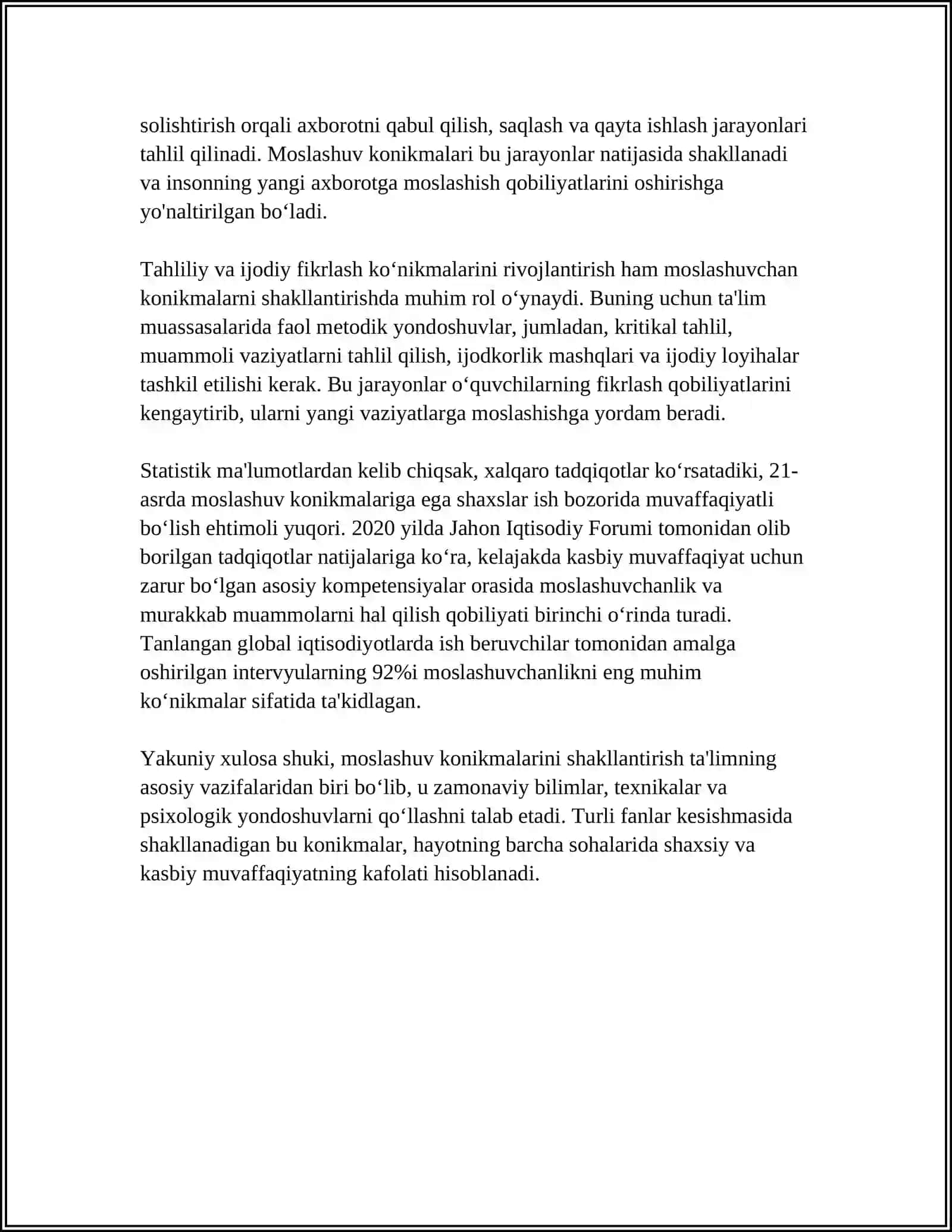 MTT BOLALARNING MOSLASHUV KONIKMALARINI SHAKLLANTIRISH TEXNOLOGIYALARI 4