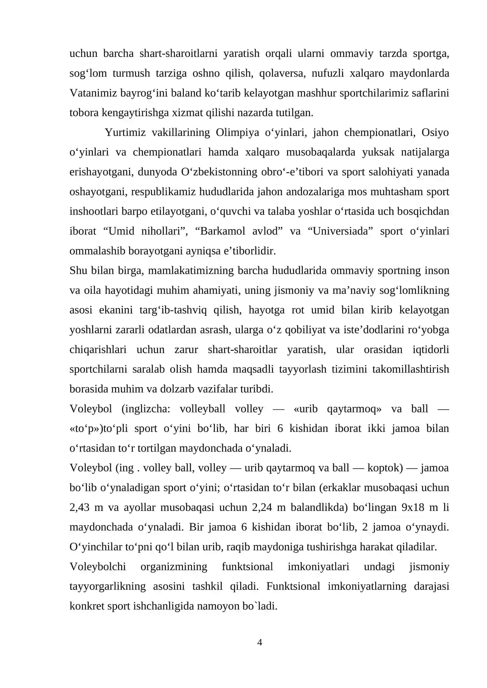 Volleybol o’yinida Libero o’yinchi 4