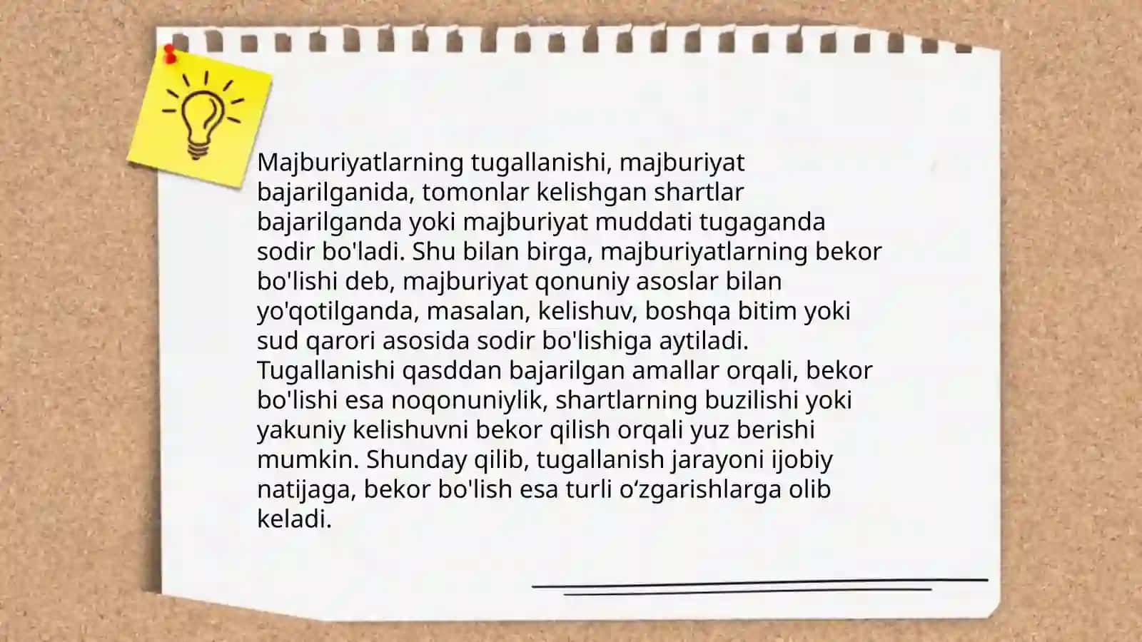 Majburiyatlarning bekor boʻlishi 4