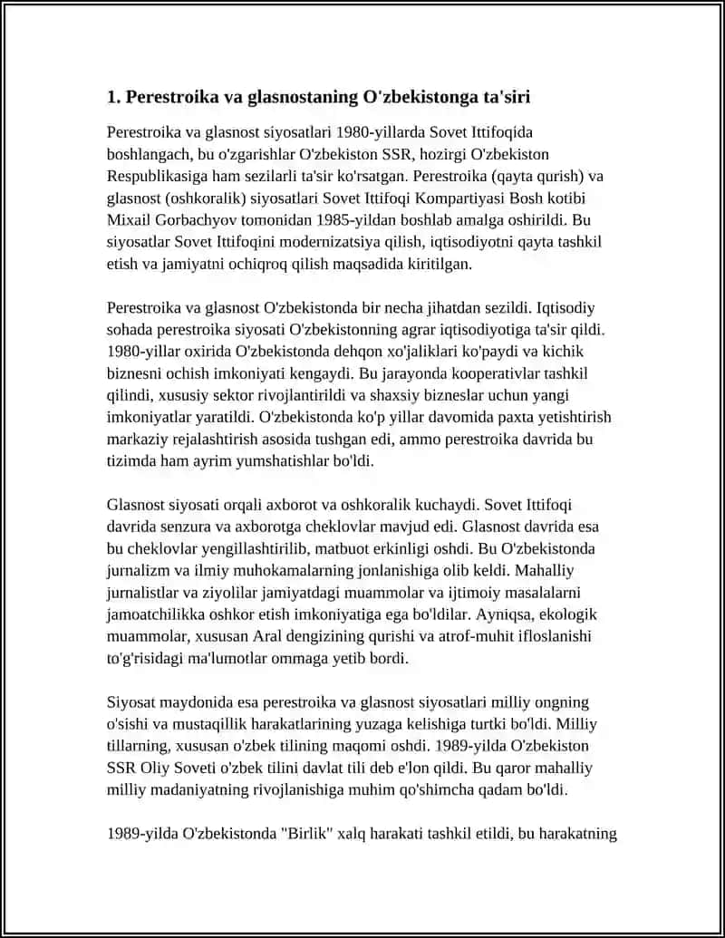Perestroika va glasnost 4