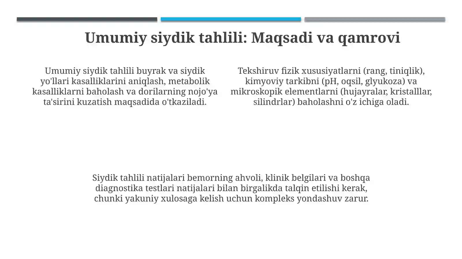 Umumiy siydik taxlilini interpretatsiyasi 4