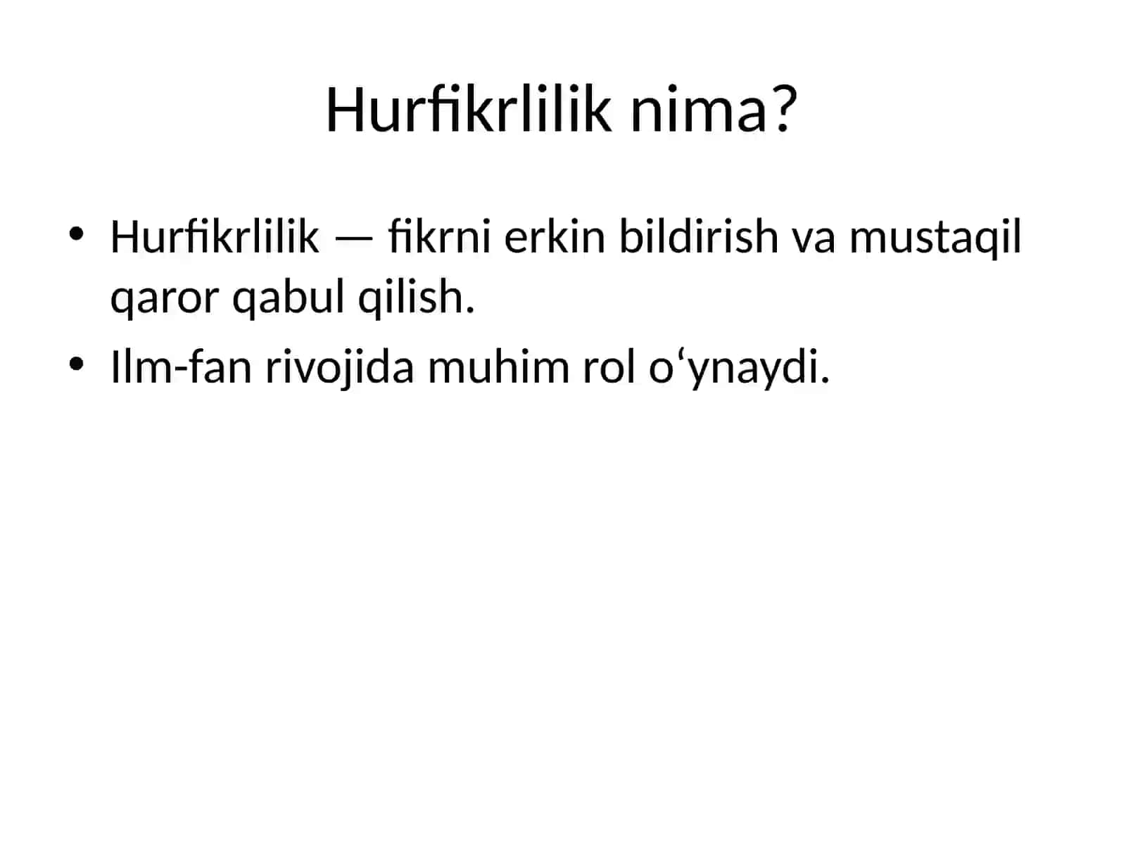 Din va hurfikrlilik 4
