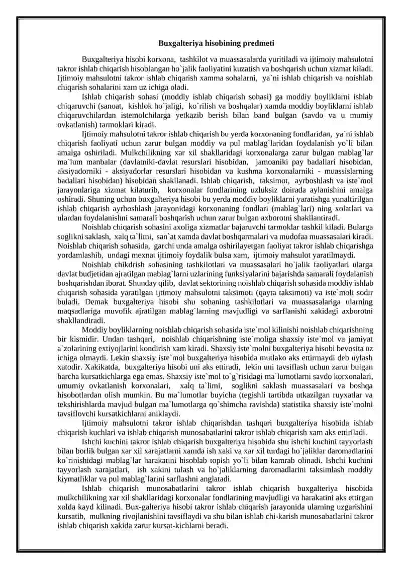 Buxgalteriya hisobiga kirish 4