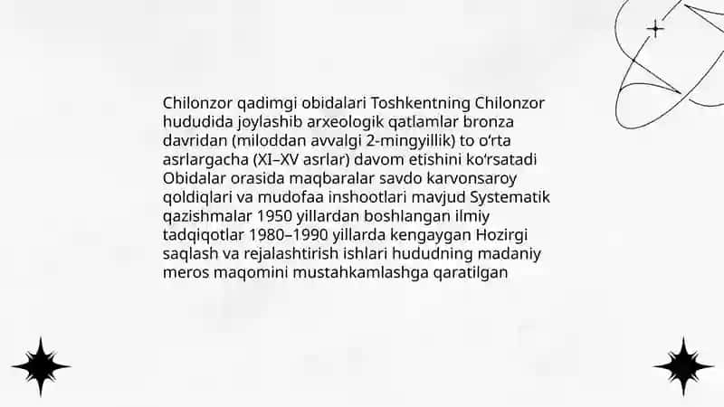 Chilonzor qadimgi obidalari 4
