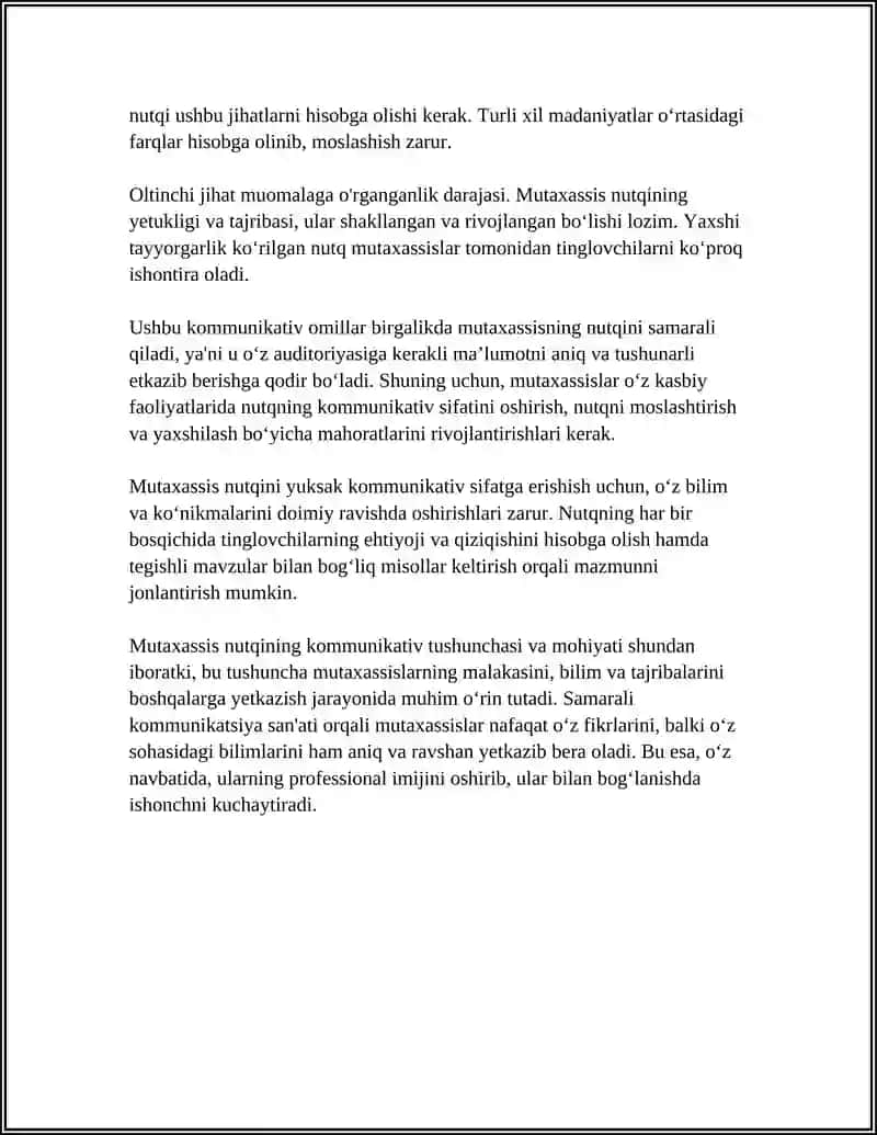 MUTAXASSIS NUTQINING KOMMUNIKATIV SIFATI 4