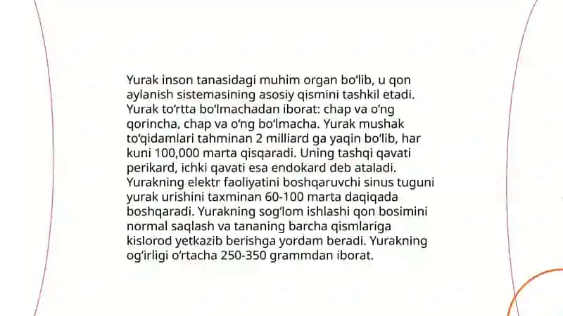 Yurak faoliyatini boshqarilishini o‘ziga xosligi 4