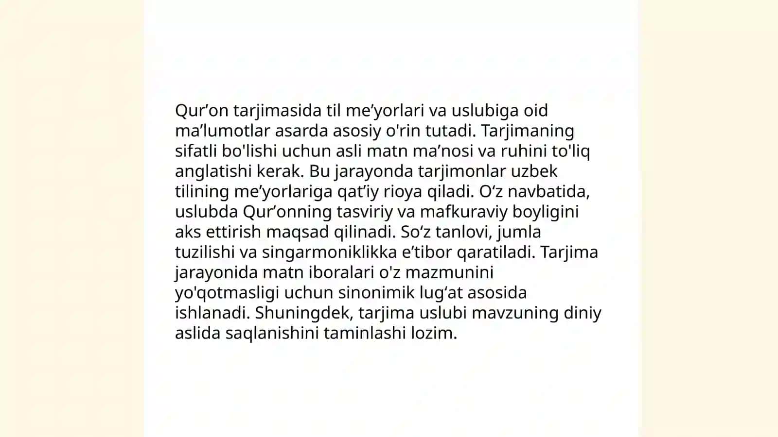 Mustaqillik yillarida Qurʼonning oʻzbek tiliga tarjima qilinishi va tafsirlari 4